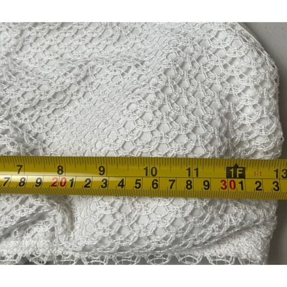 H&M Halterneck White Top Crochet Swim Size 12 - Picture 4 of 5